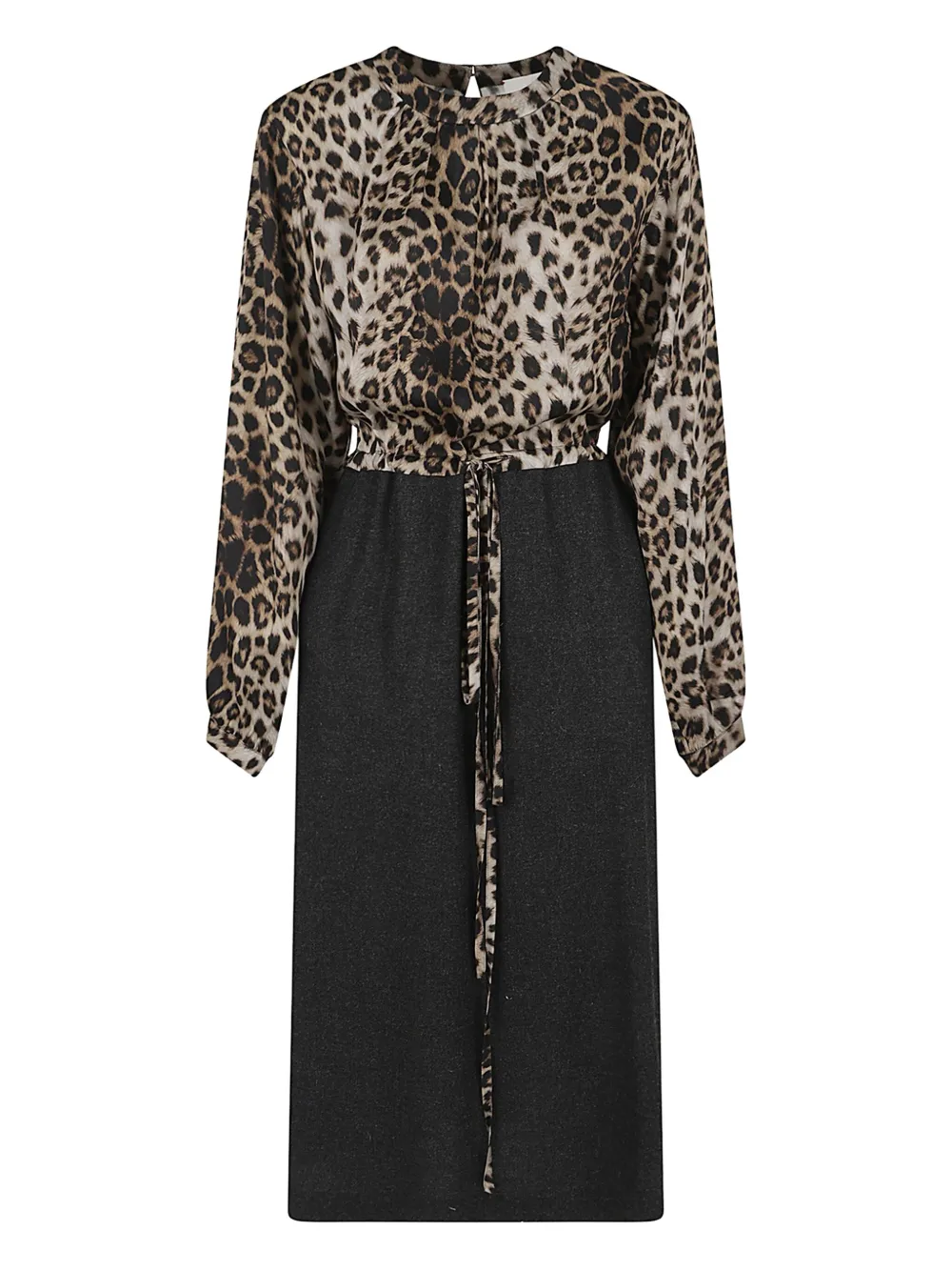 CRIDA animal-print tie dress | Black | Image 1