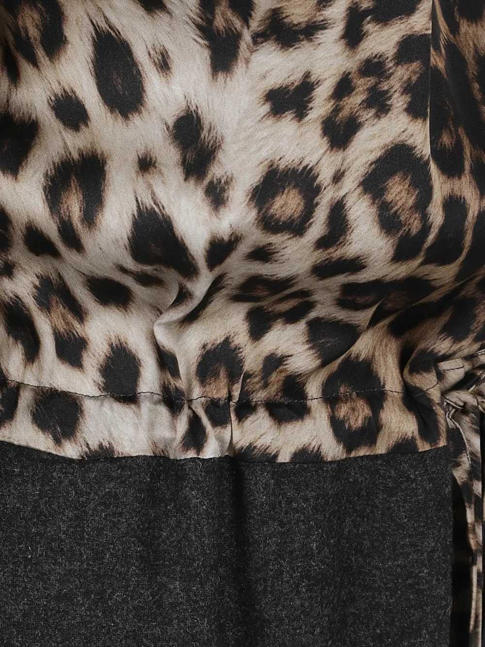 Cri.da Animal-print Tie Dress In Black