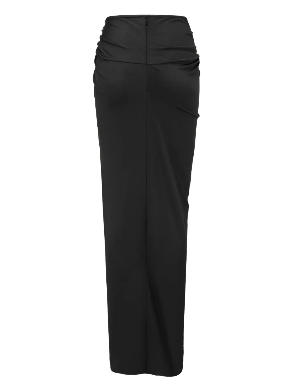 Oude Waag Knot-front Split Maxi Skirt In Black
