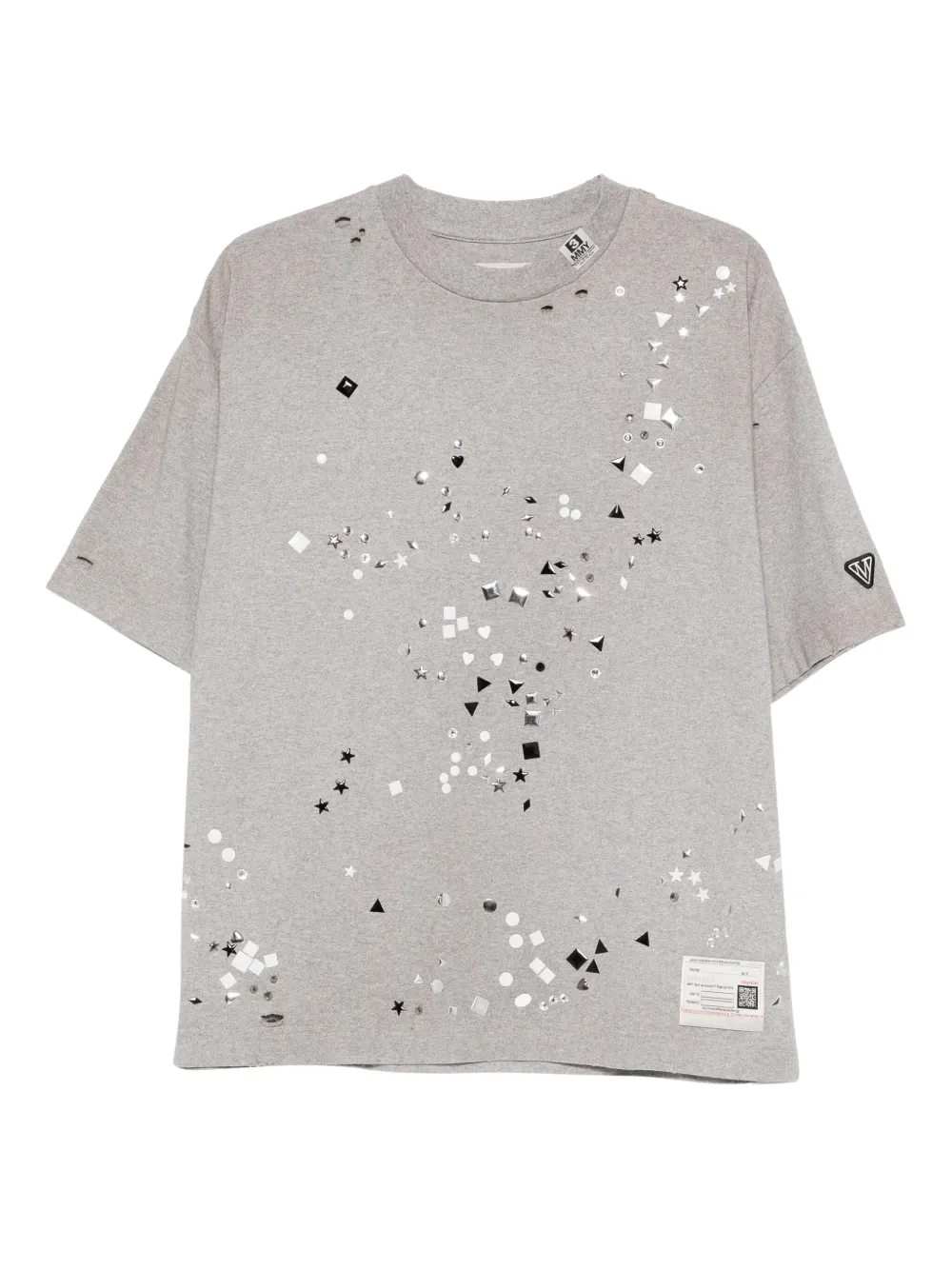 Maison MIHARA YASUHIRO ダメージ Tシャツ - グレー