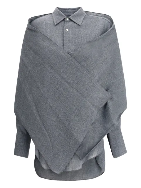 DARKPARK Georgia detachable-scarf shirt