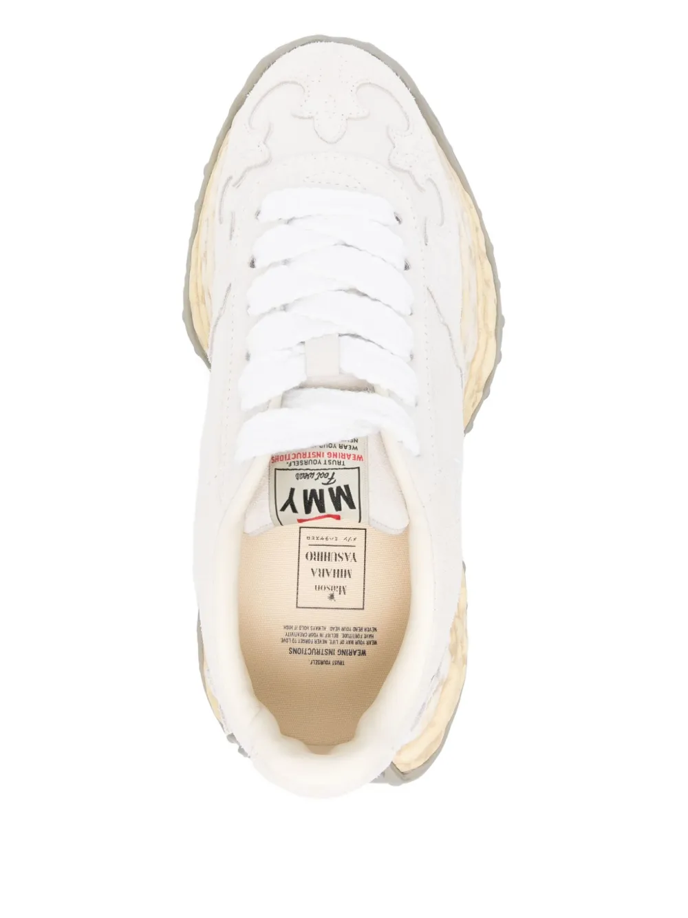 Maison MIHARA YASUHIRO Larry sneakers met vlakken Wit