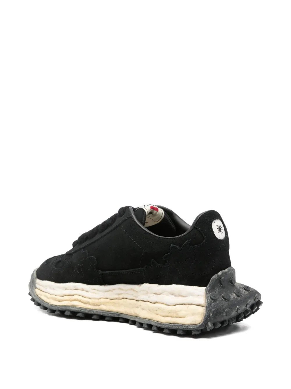 Maison MIHARA YASUHIRO Larry OG suede low-top sneakers Zwart