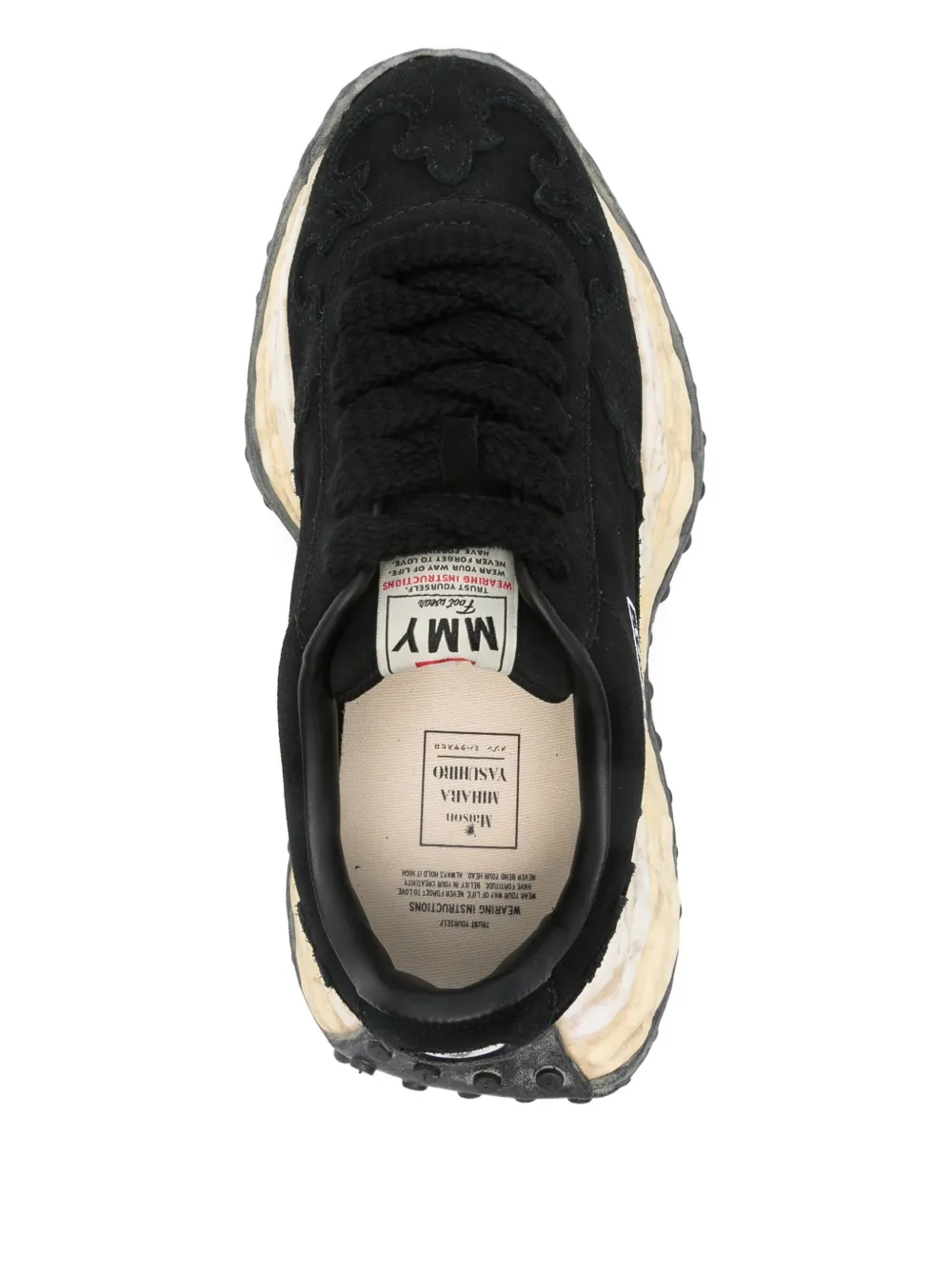 Miharayasuhiro Larry Og Suede Low-top Sneaker In Black