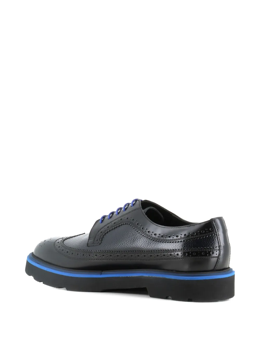 Paul Smith leather wingtip brogues Black
