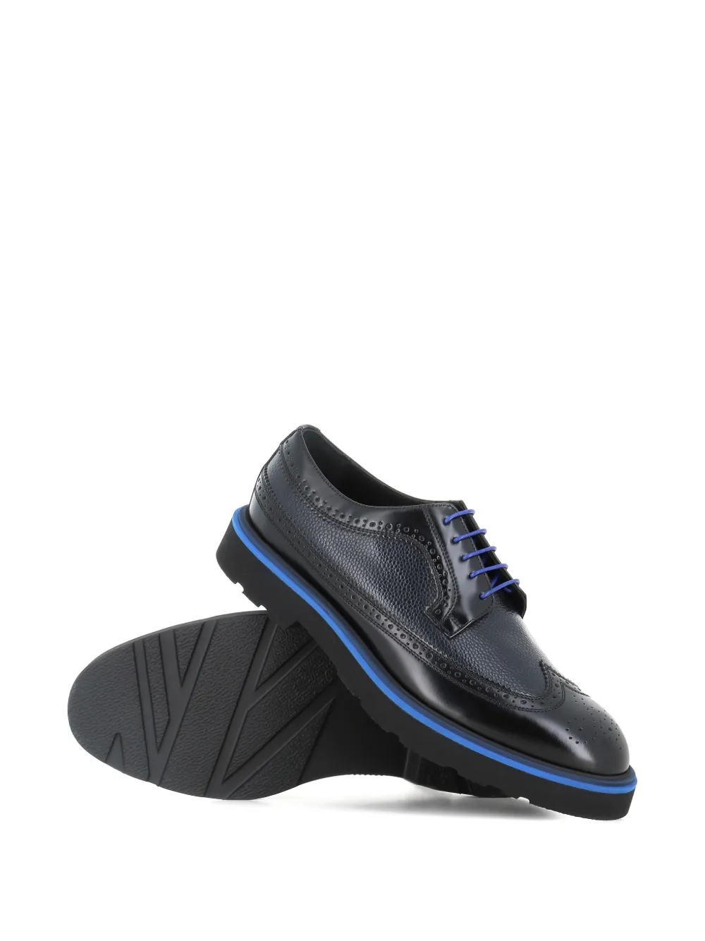 Paul Smith leather wingtip brogues Black