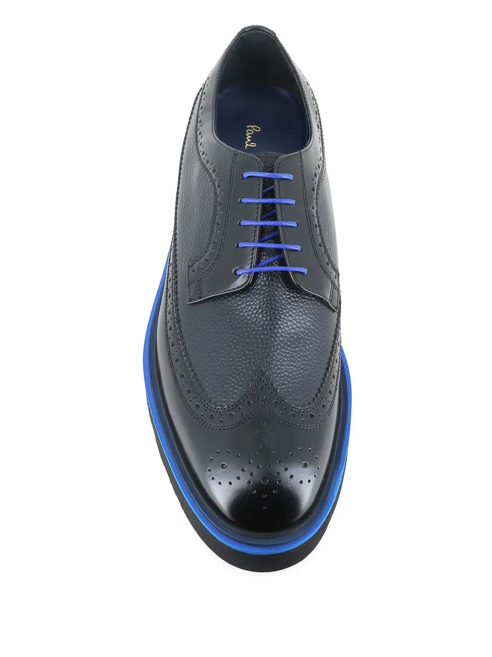 Paul Smith leather wingtip brogues Black