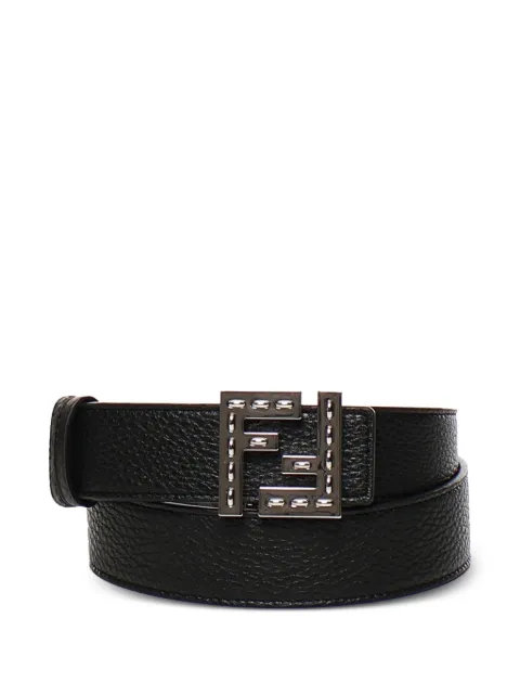 FENDI logo-buckle reversible belt