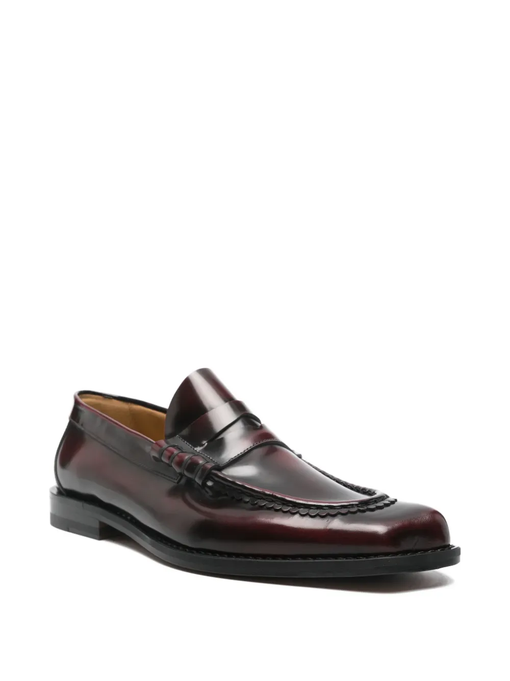 Vivienne Westwood leather penny loafers - Rood
