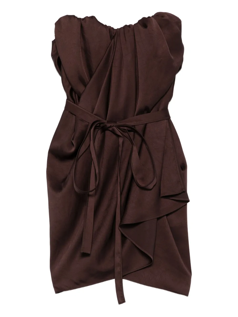 Vivienne Westwood draped-waist mini dress | Brown | Image 1
