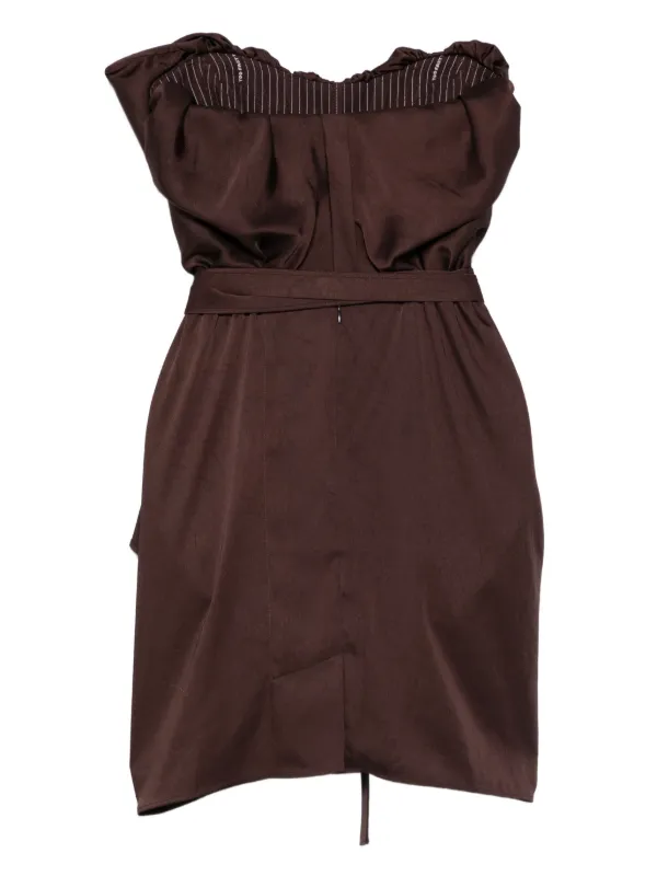 vivienne westwood brown dress Vivienne Westwood Draped Dress