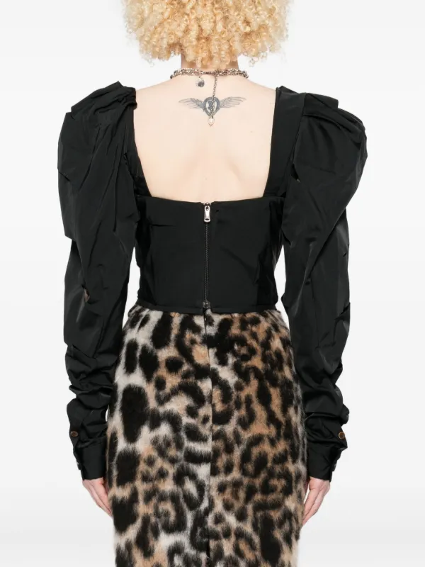 Vivienne Westwood パフスリーブ コルセットトップ | ブラック 