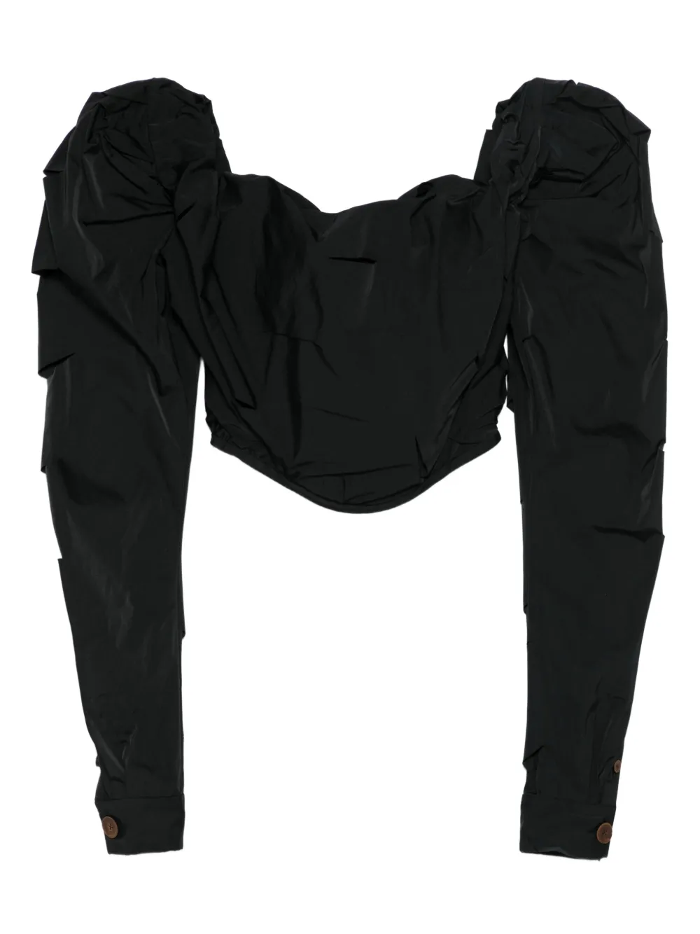Vivienne Westwood パフスリーブ コルセットトップ - ブラック Vivienne Westwood パフスリーブ コルセットトップ - ブラック