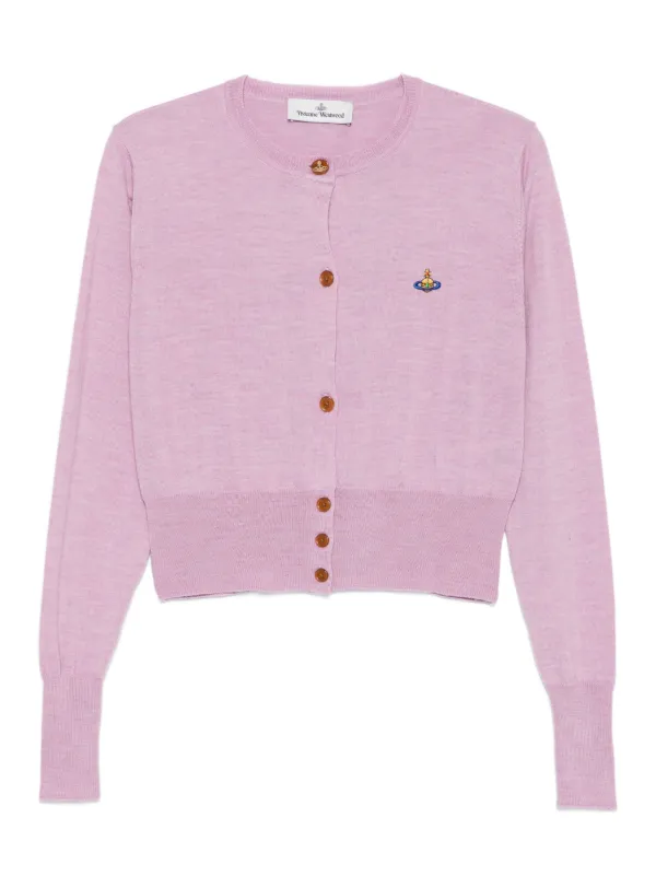 Vivienne Westwood 　L　オーブ　刺繍　カーディガン　ピンク 31791235_61526543_600.jpg