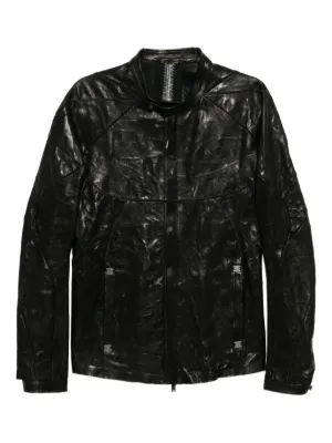 Giorgio Brato Leather Shirt Jacket | Black | FARFETCH JO