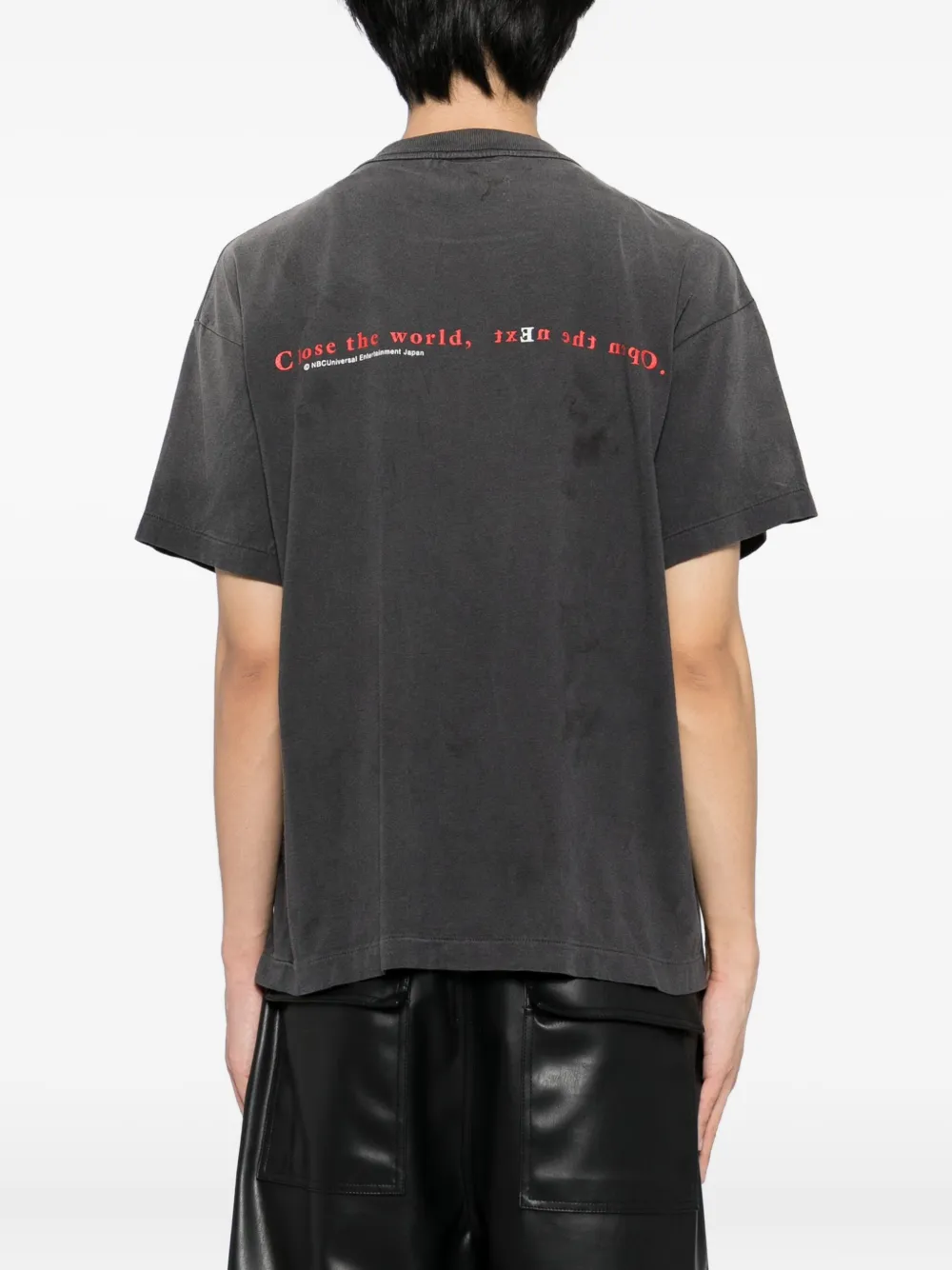 SAINT MXXXXXX T-shirt met grafische print Grijs