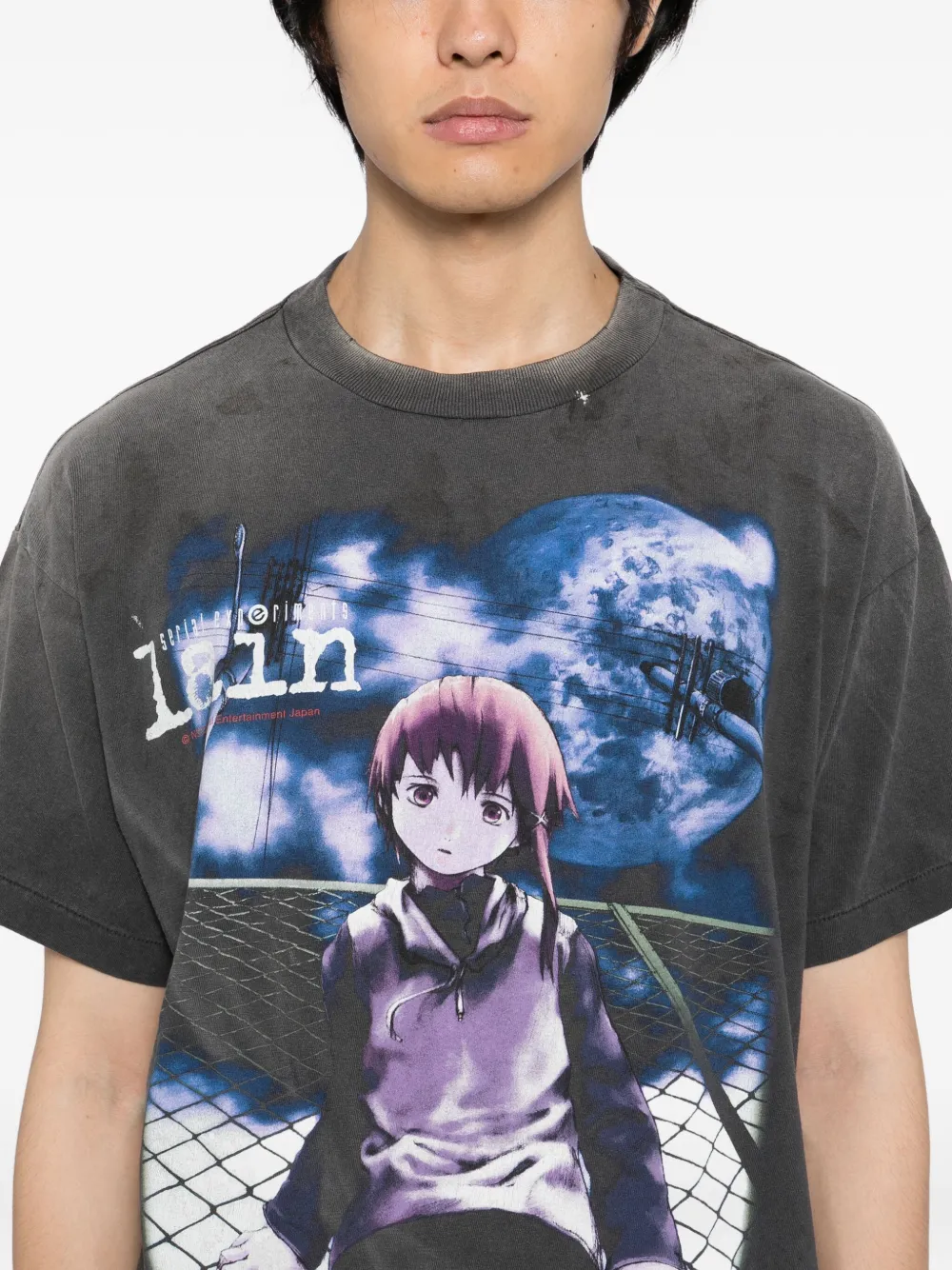 SAINT MXXXXXX T-shirt met grafische print Grijs