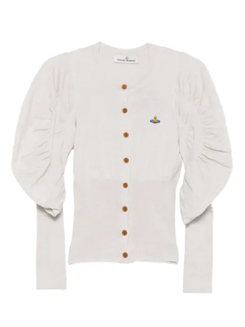 Vivienne Westwood puff-sleeve buttoned cardigan