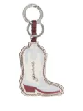 GANNI leather boot keyring - Silver