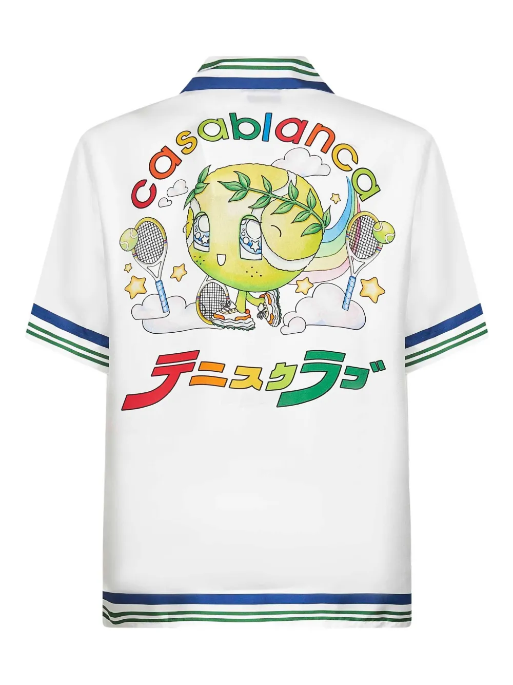 Casablanca Tennis Mascot overhemd - Wit
