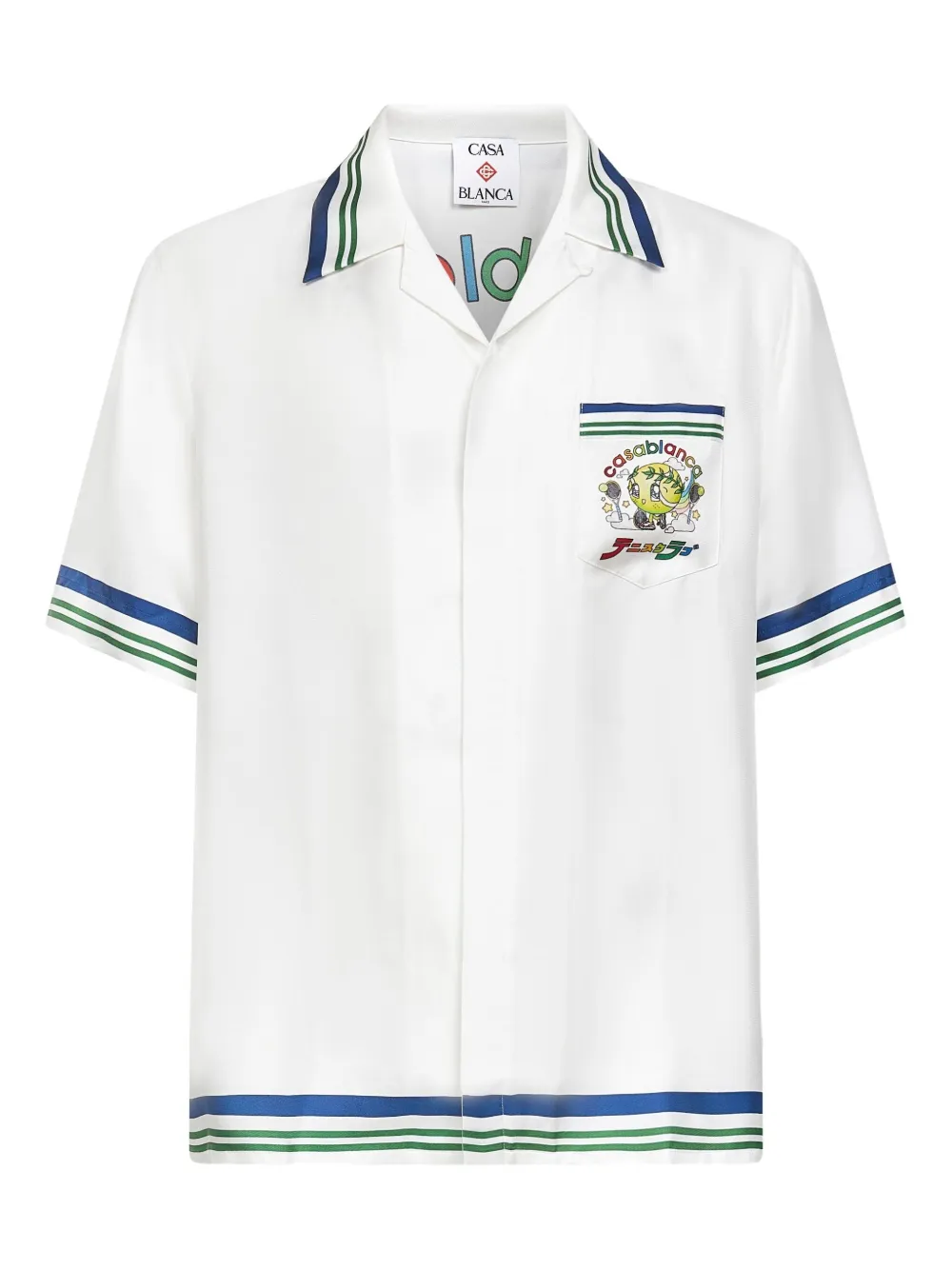 Casablanca Tennis Mascot shirt - ホワイト Casablanca Tennis Mascot shirt - ホワイト