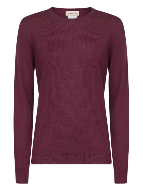 Blanca Vita crew-neck sweater