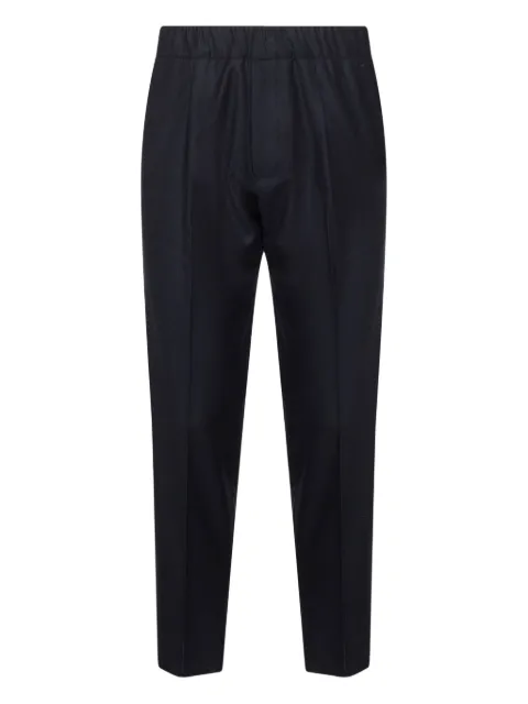 D4.0 elasticated-waistband pleated trousers