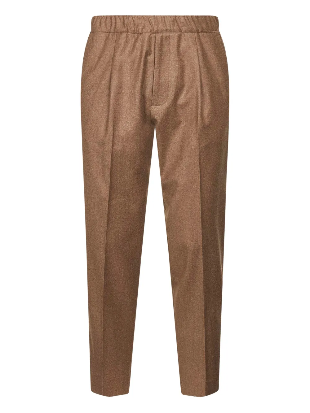 D4.0 elasticated-waistband pleated trousers - ブラウン D4.0 elasticated-waistband pleated trousers - ブラウン