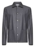 D4.0 snap-button patch-pocket jacket - Grey