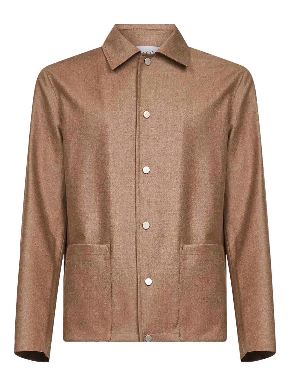 D4.0 snap-button patch-pocket jacket - ブラウン D4.0 snap-button patch-pocket jacket - ブラウン