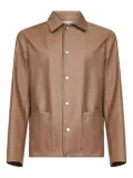 D4.0 snap-button patch-pocket jacket - Brown