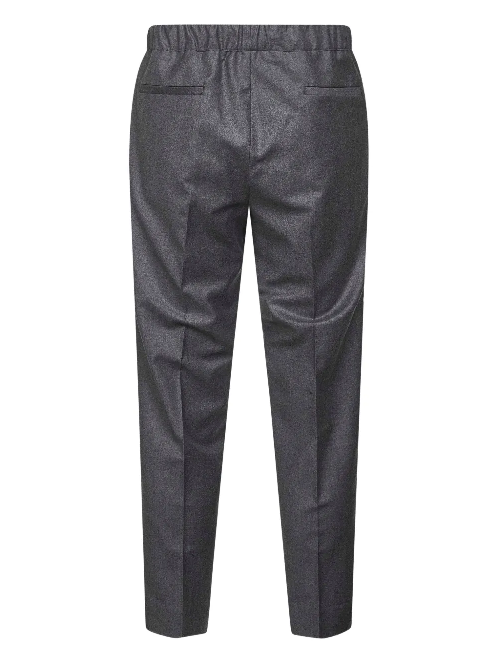 D4.0 elasticated-waistband pleated trousers - Grijs