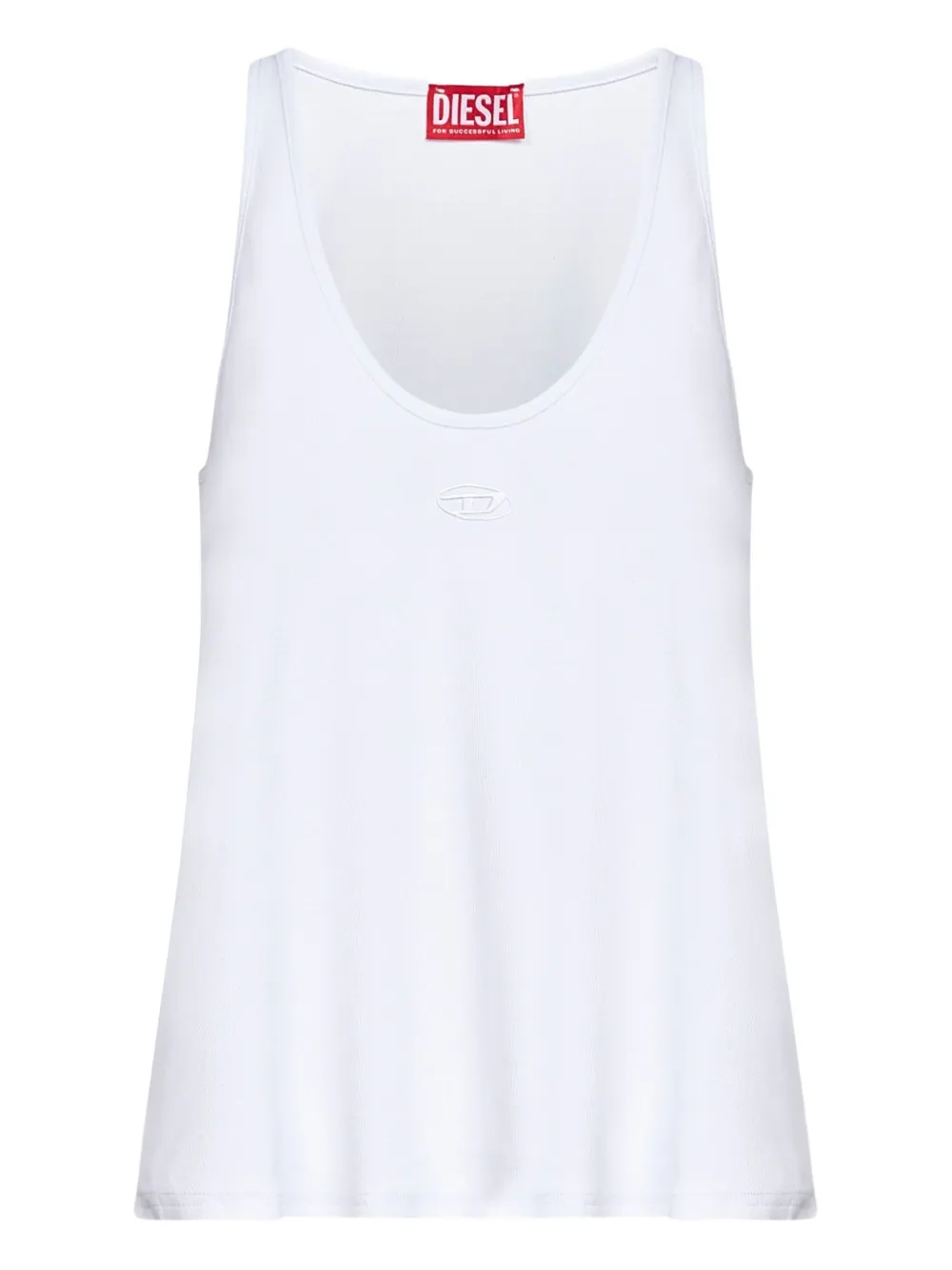 Diesel racerback-flared tank top | White | Image 1
