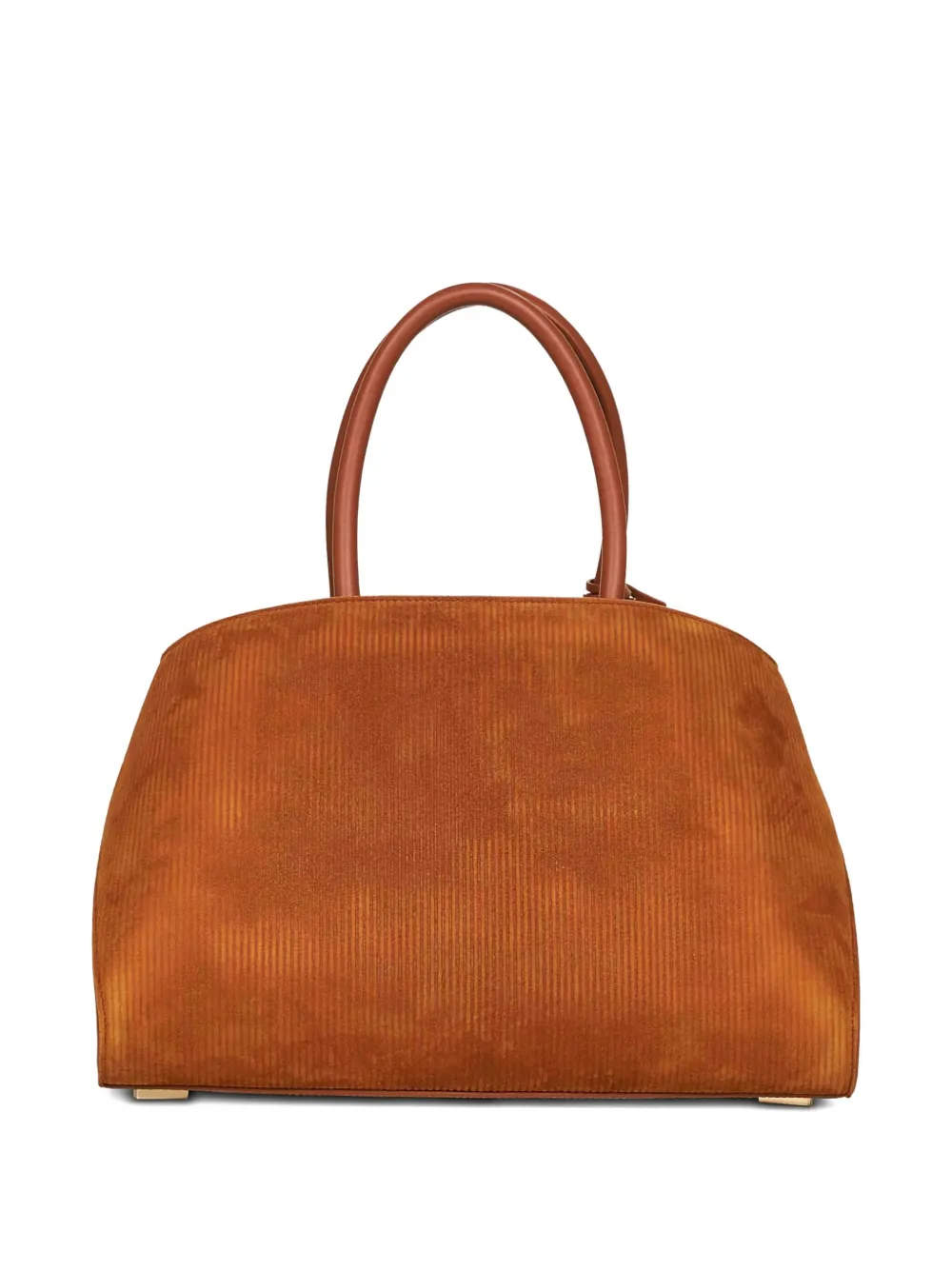 Ferragamo medium Hug ripple-corduroy tote bag - Bruin