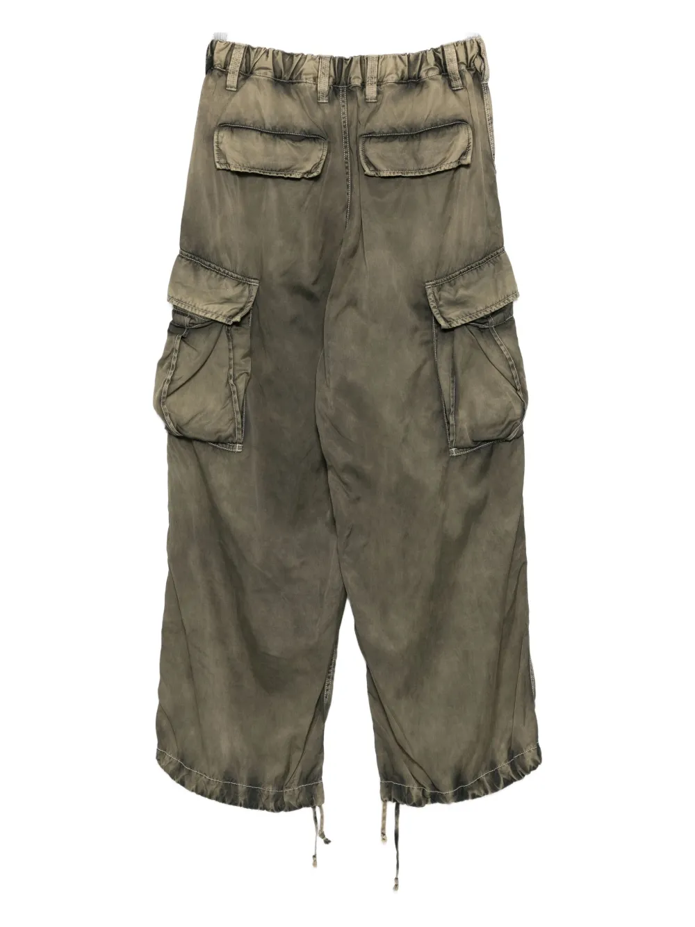 Maison MIHARA YASUHIRO drastring-fastening cargo trousers - Groen