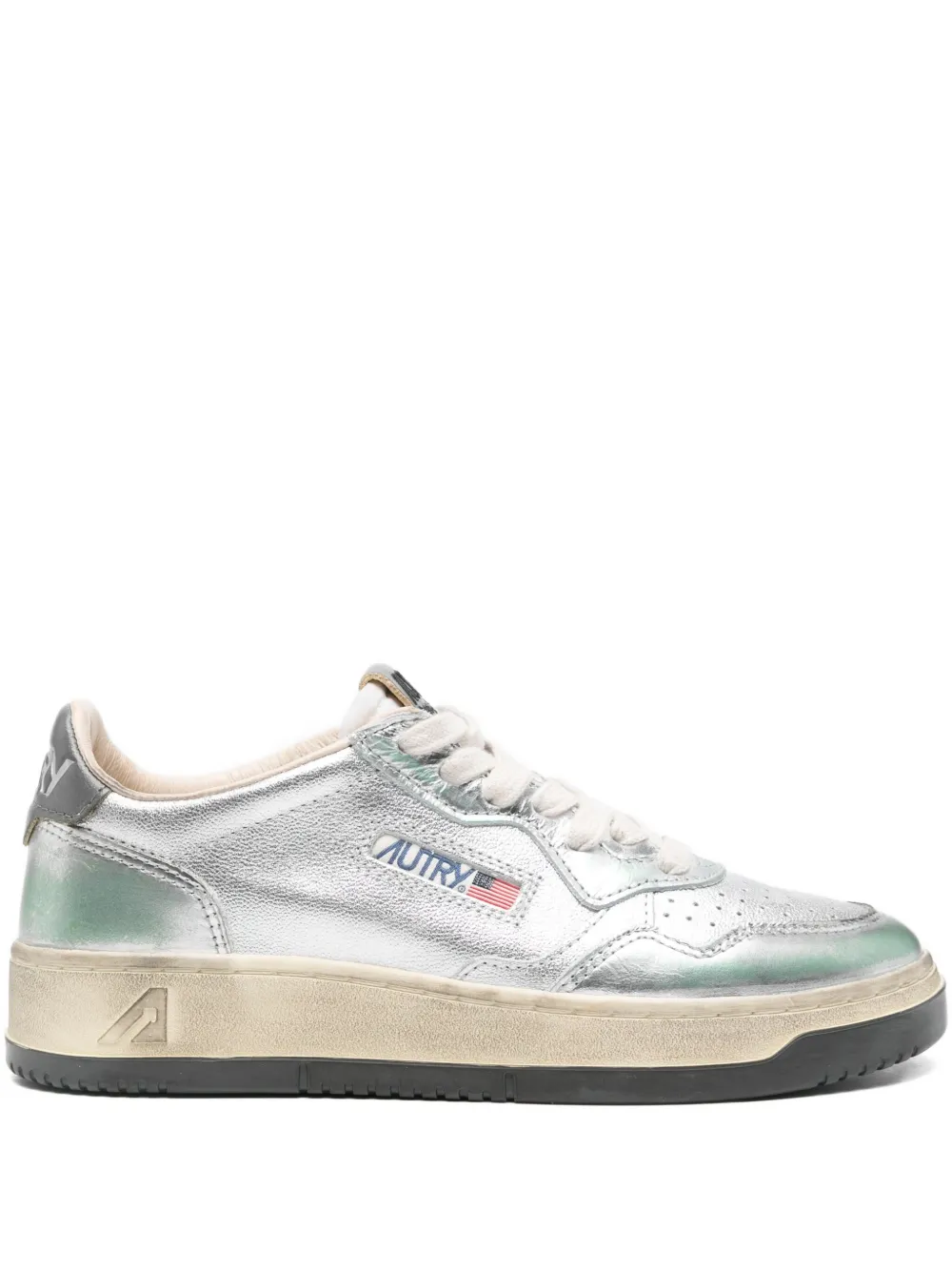 Autry panelled sneakers Silver