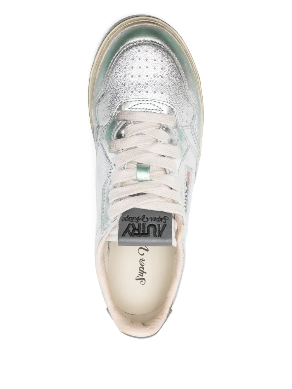 Autry panelled sneakers Silver