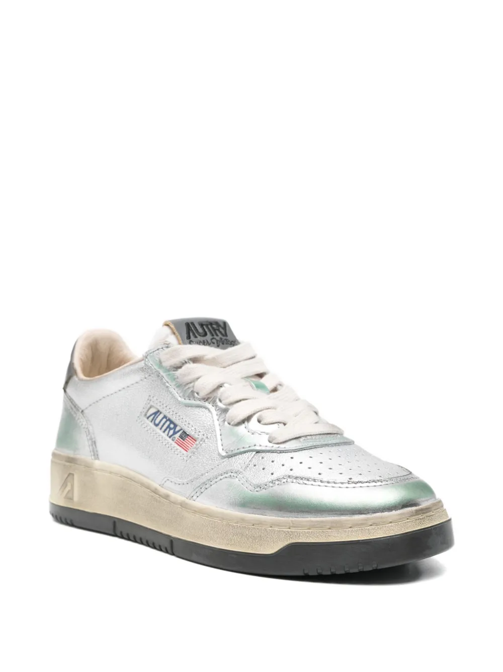 Autry panelled sneakers Silver