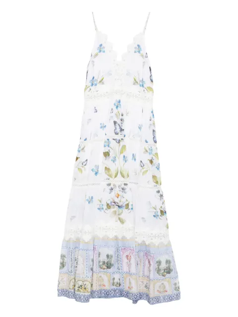 Camilla floral tiered lace dress