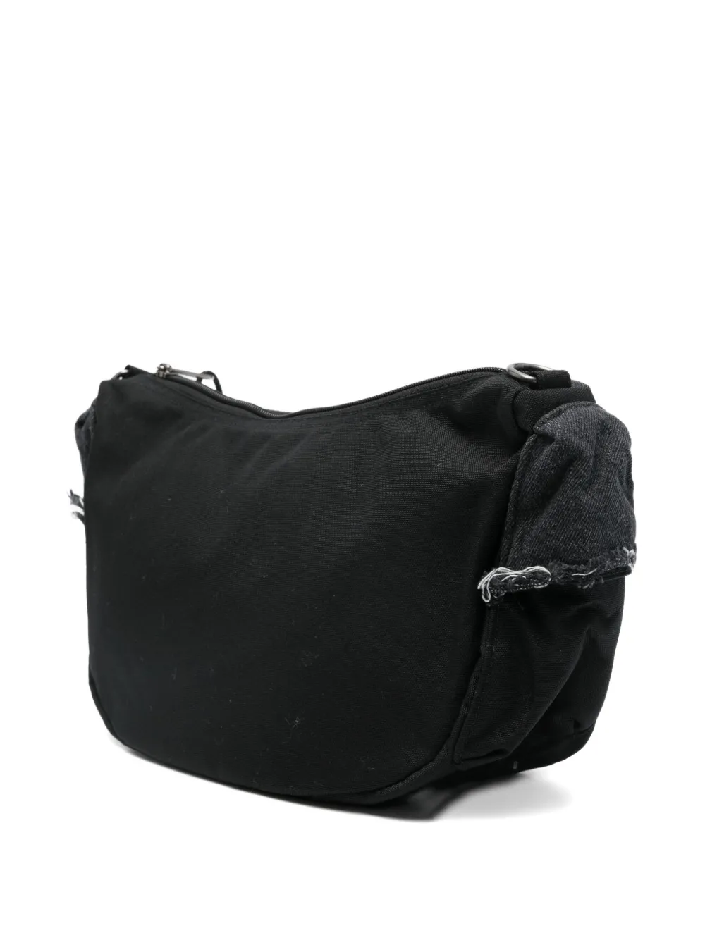 Eastpak X Diesel Frayed Denim Shoulder Bag In Black