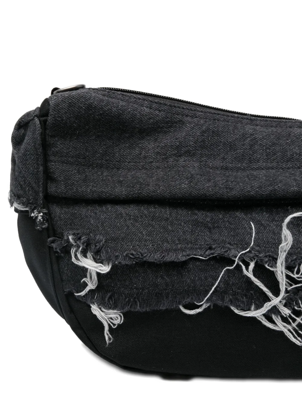 Eastpak X Diesel Frayed Denim Shoulder Bag In Black