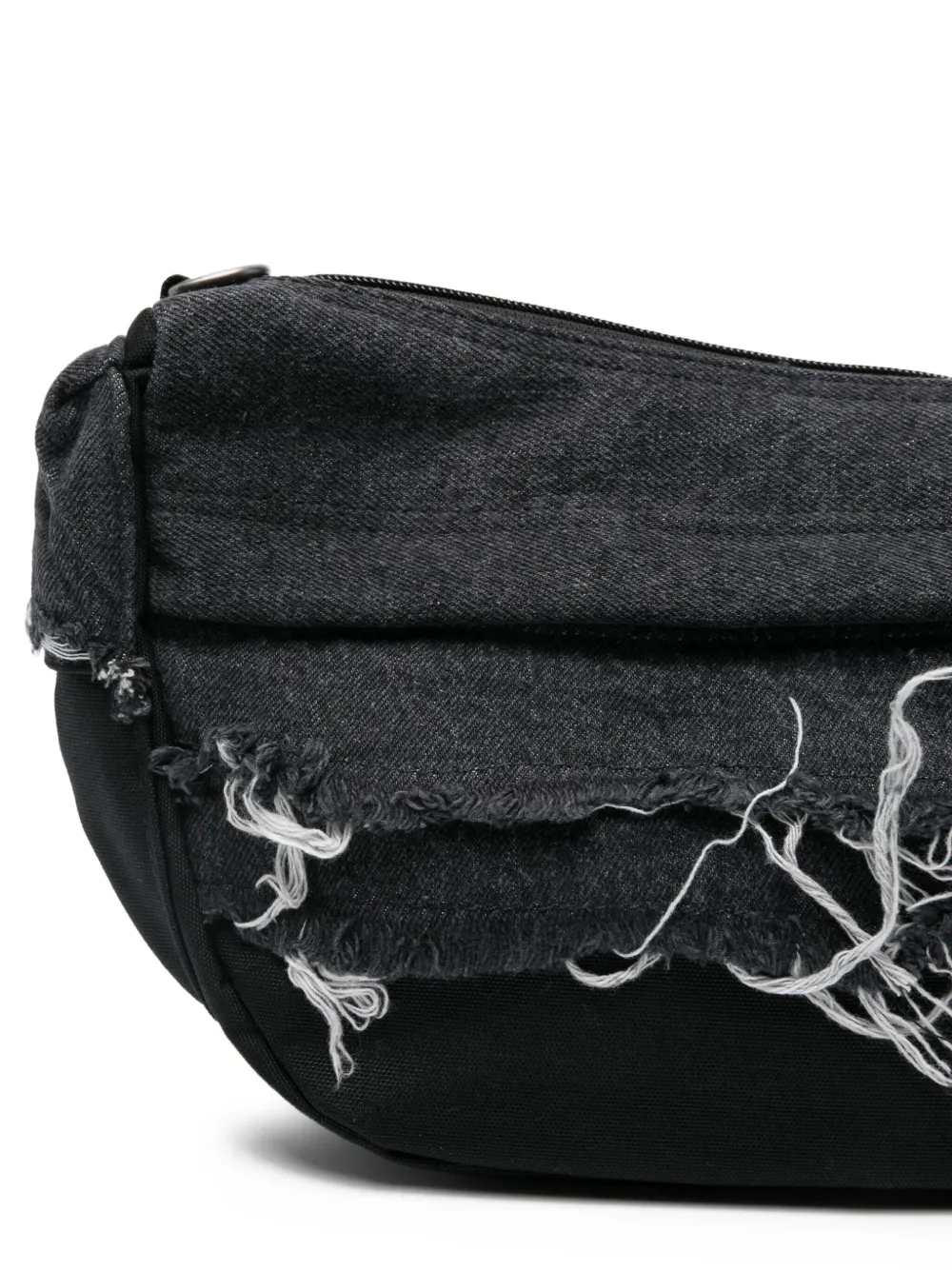 Eastpak x Diesel denim schoudertas met franje Zwart