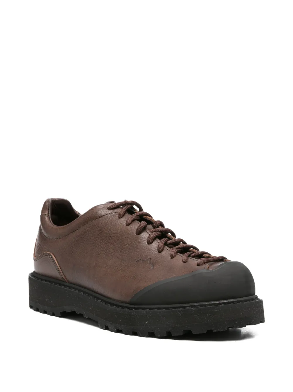 Diemme Ampezzo leather lace-up sneakers Brown