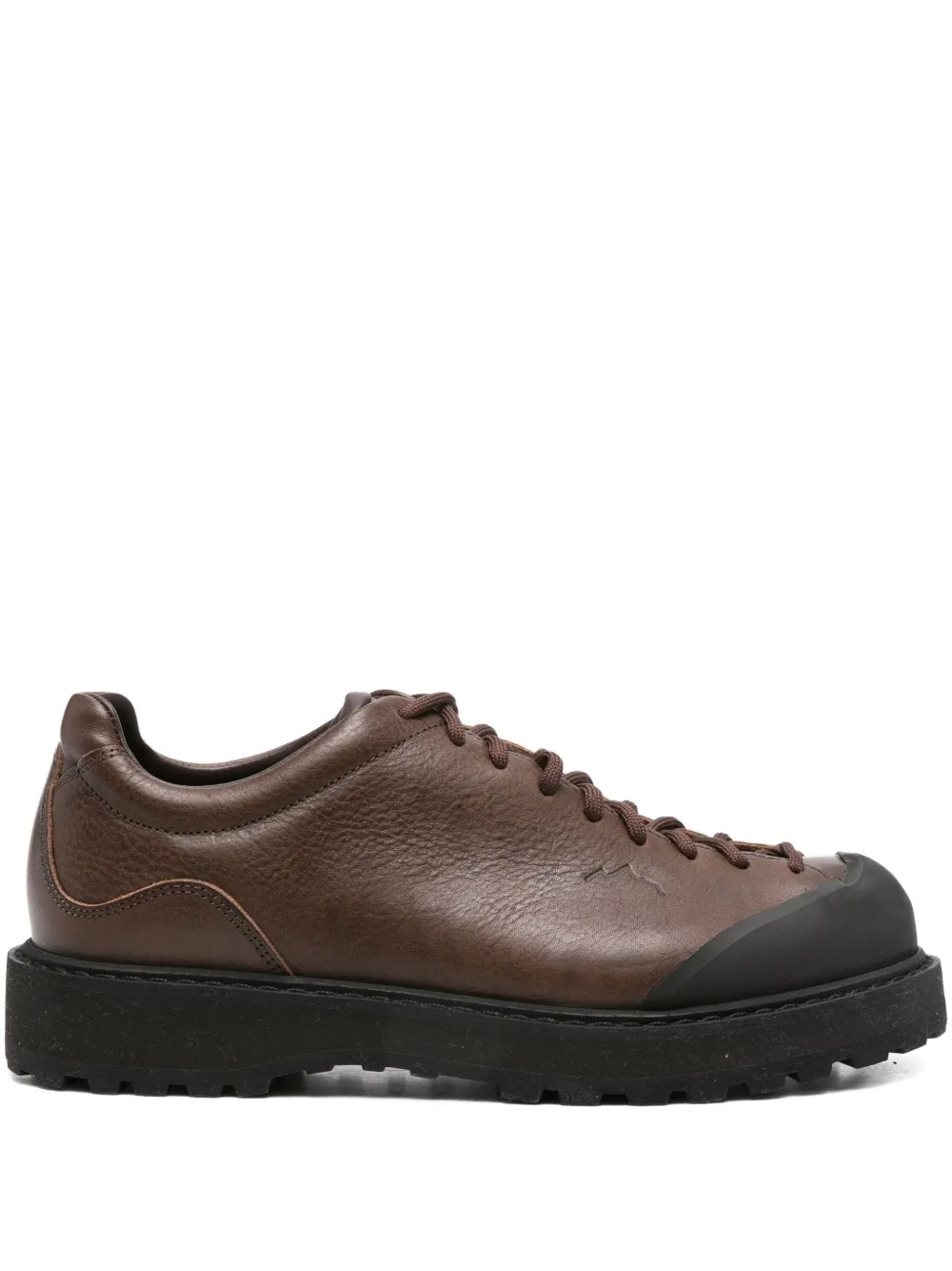 Diemme Ampezzo leather lace-up sneakers Brown