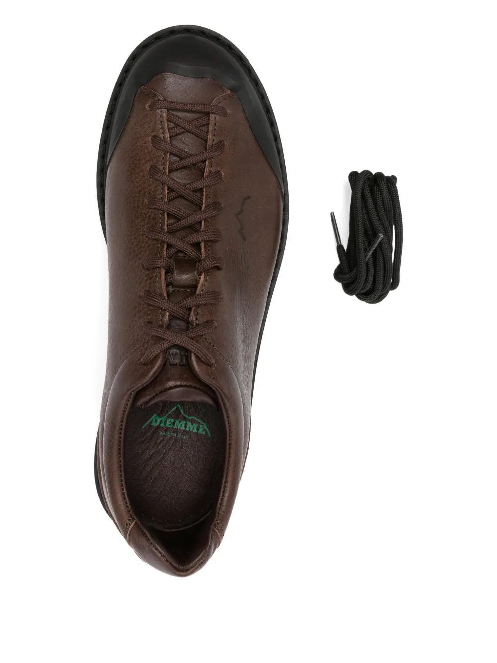 Diemme Ampezzo leather lace-up sneakers Brown