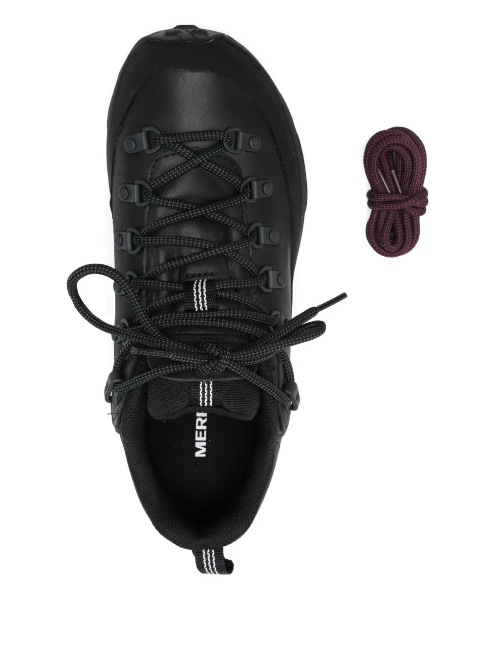 Merrell lace-up panelled sneakers Black