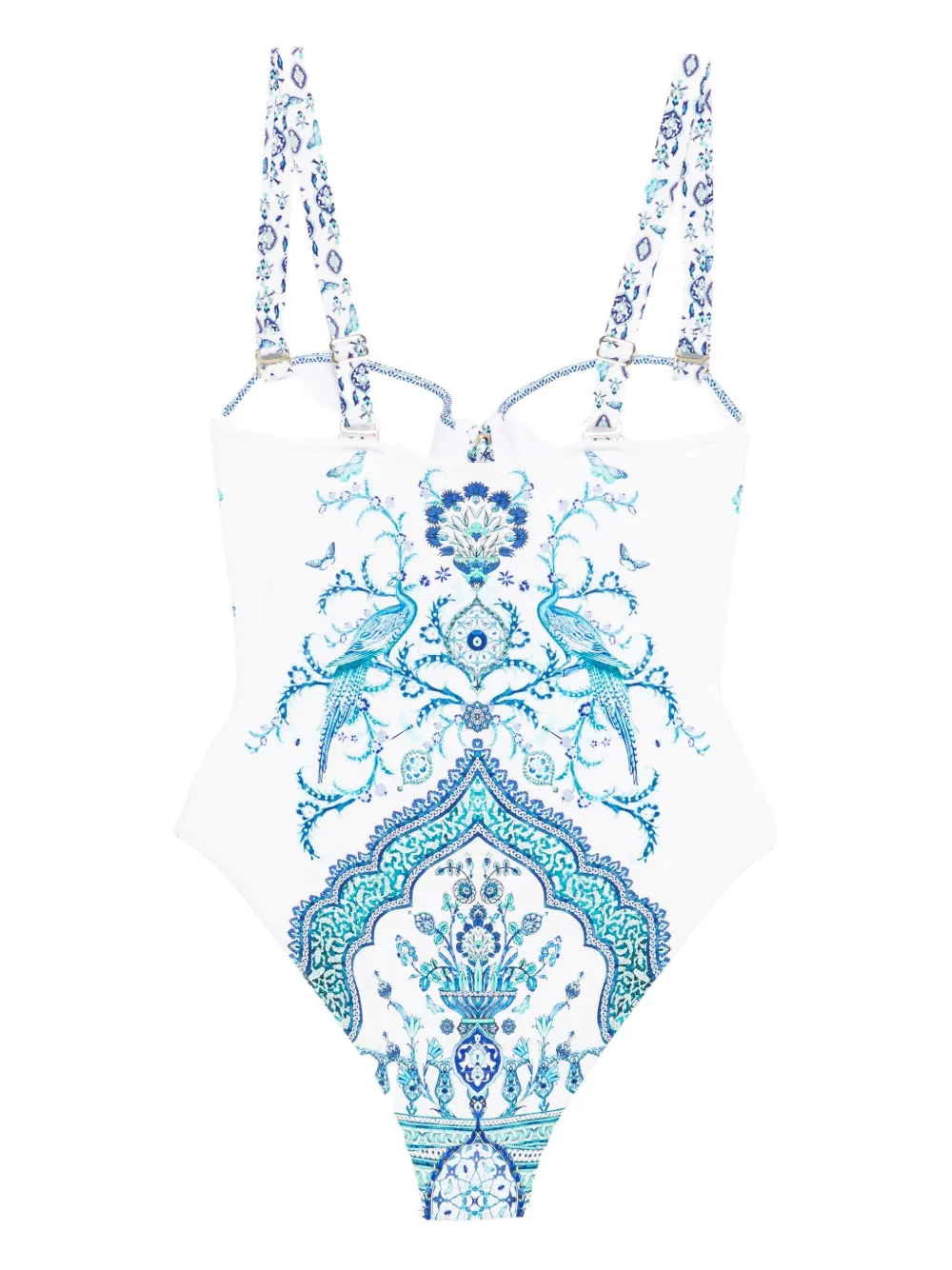 Camilla bird-print lace-up swimsuit | One-Pieces | Image 2