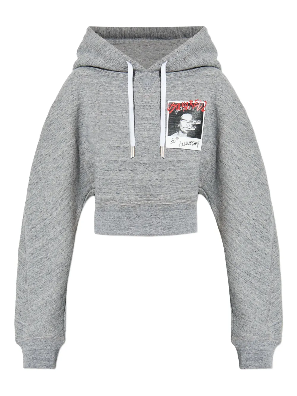 DSQUARED2 hoodie con estampado gráfico | gris | Image 1
