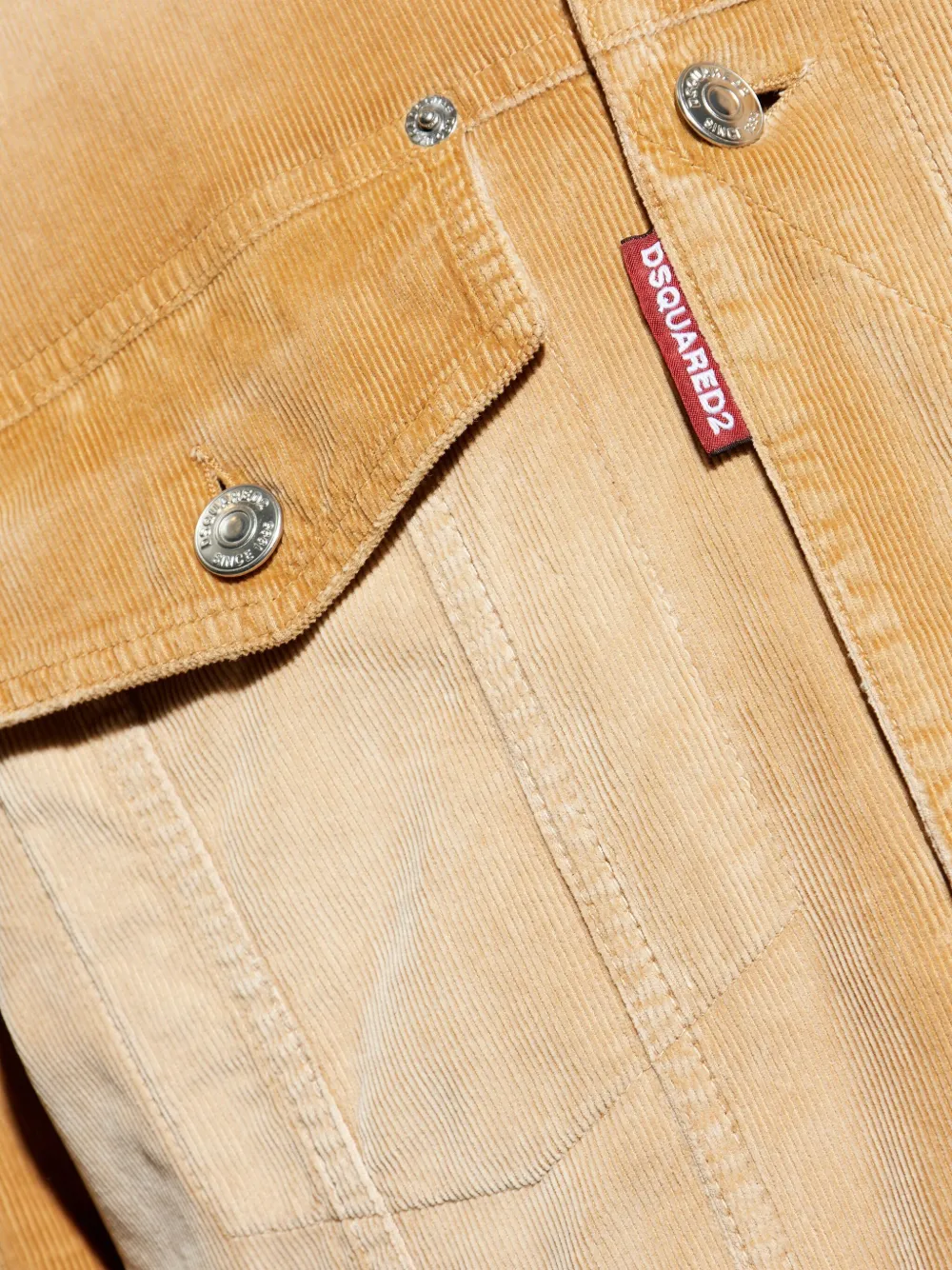 Dsquared2 Long Sleeve Casual Jacket In Brown