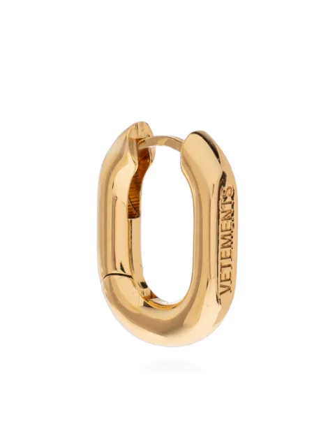 VETEMENTS logo-engraved earring